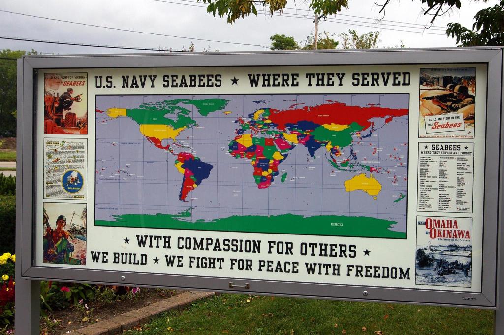 US Navy Seabee Memorial at Fisherman's Park in North Tonawanda, NY